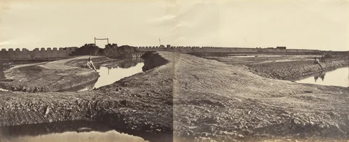 Tangkoo Fort After it's Capture, Showing the French and English Entrance by Felice Beato, photograph, 1860