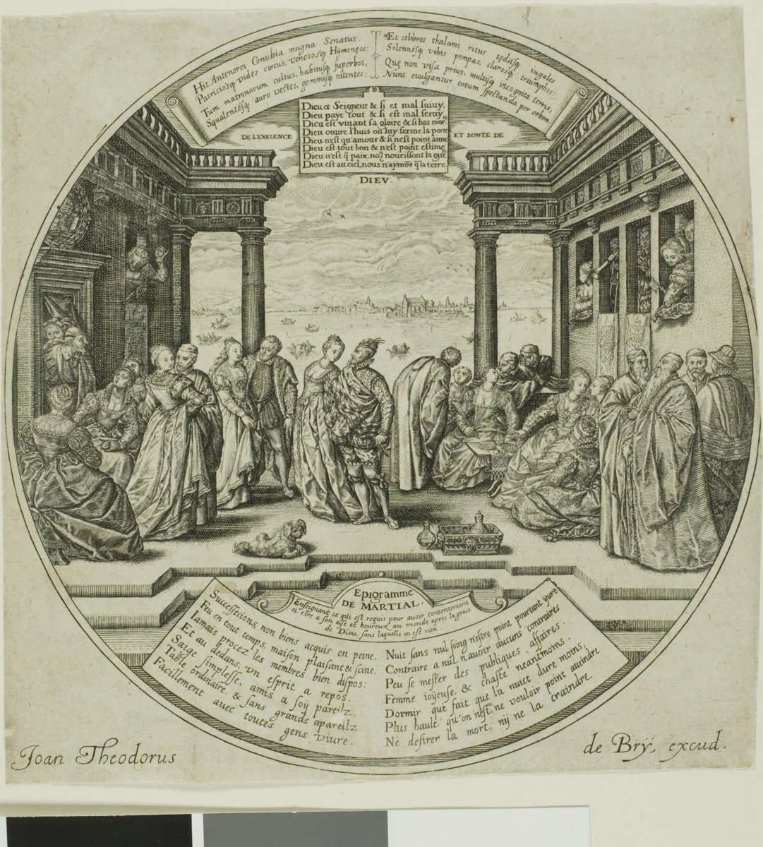 The Venetian Wedding by Johann Theodor de Bry, print, 1581-1623