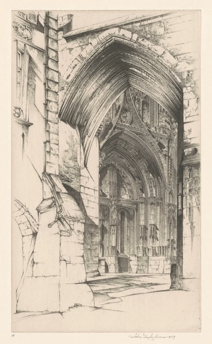 French Lace by John Taylor Arms, print, 1949