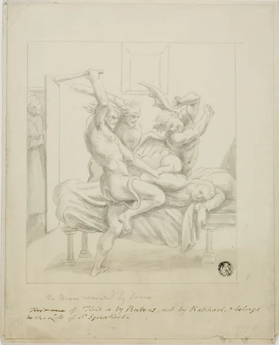 The Man Tormented by Dreams by Peter Paul Rubens, drawing, 1812