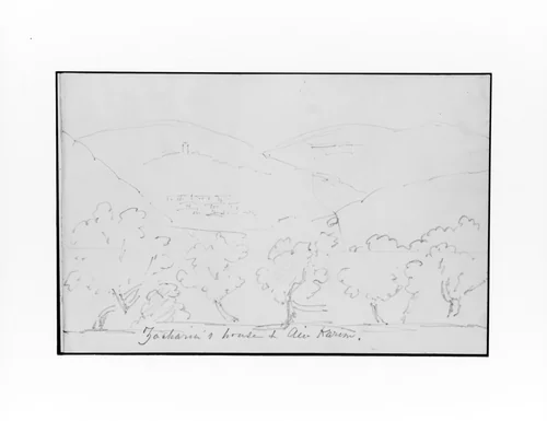 Zacharias House and Ein Karem (from Sketchbook) by Mary Newbold Sargent, artwork, 1904