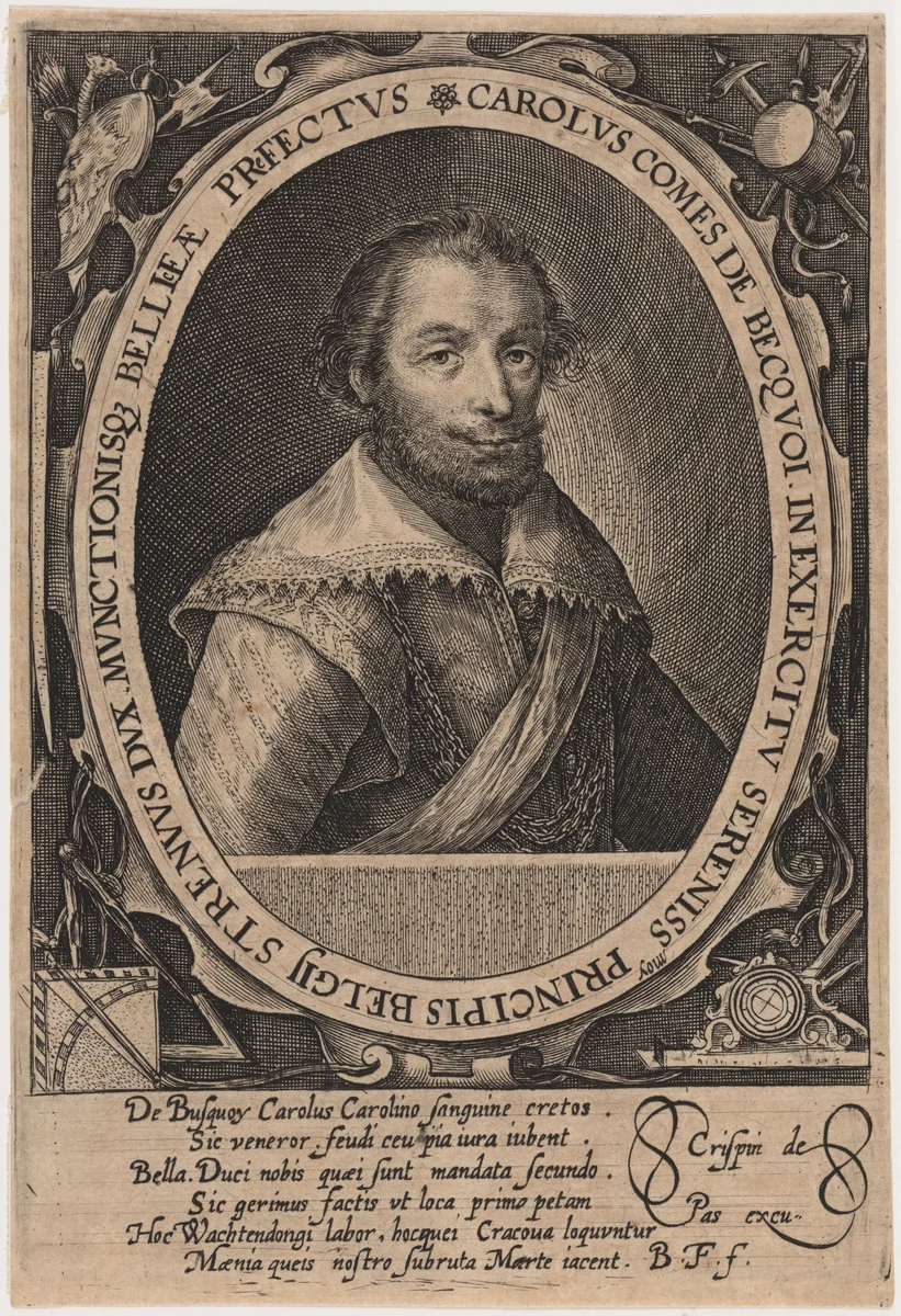 Charles de Bucquoy by Crispijn van de Passe I, print, 1565-1637