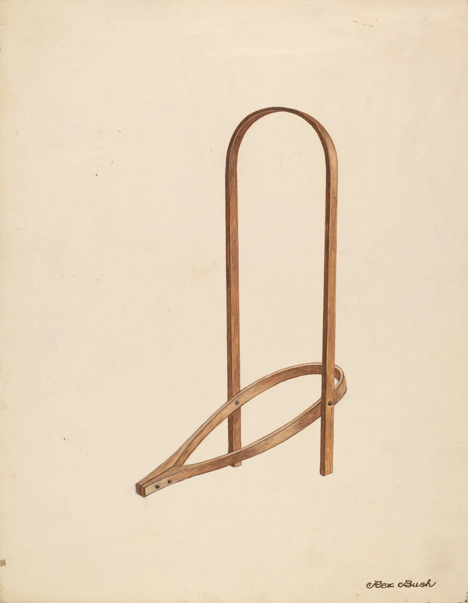 Bootjack by Rex F. Bush, index of american design, 1937