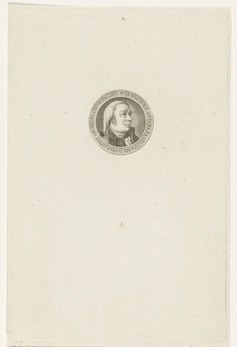 Portret van H.Z. Attama by Abraham Jacobsz. Hulk, print, 1787