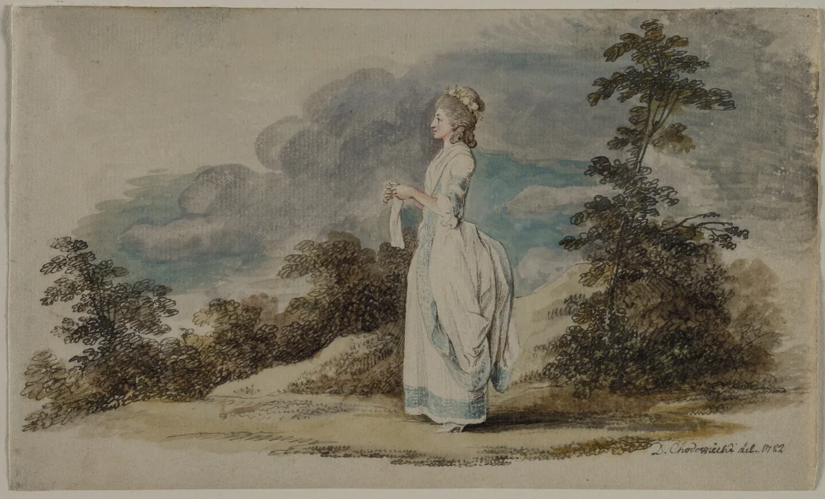 Susanne (The Artist's Daughter at the Age of Twenty-One) by Daniel Chodowiecki, drawing, 1782