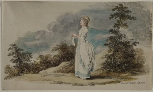Susanne (The Artist's Daughter at the Age of Twenty-One) by Daniel Chodowiecki, drawing, 1782