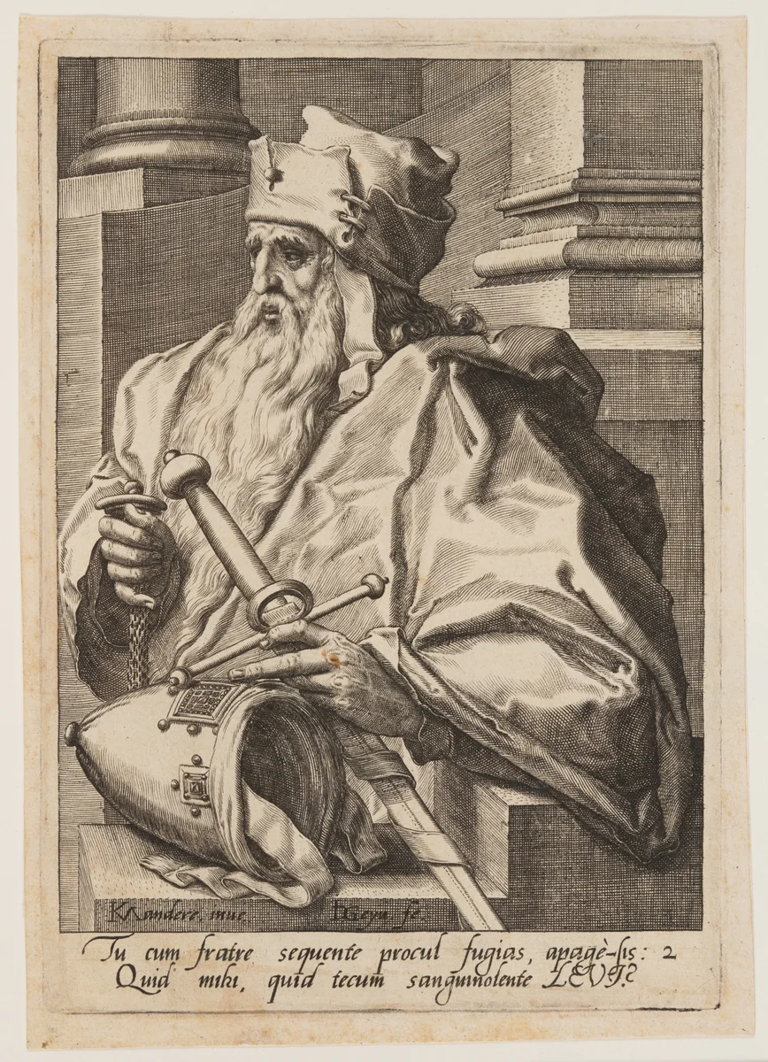 Levi, from The Twelve Sons of Jacob by Jacques de Gheyn II, print, 1584-1594