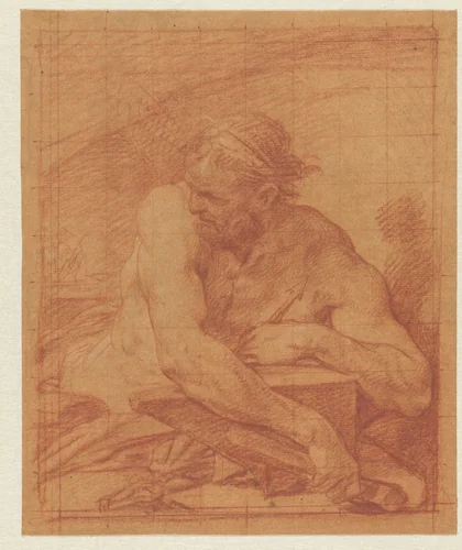 Vulcanus by Anton Raphael Mengs, drawing, 1738-1779