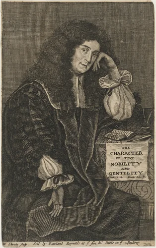 William Ramsay, Physician and Astrologer by William Sherwin, print, 1672