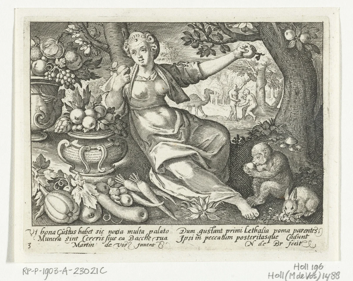 Zintuig smaak by Unknown, print, 1581-1656