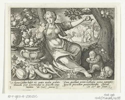 Zintuig smaak by Unknown, print, 1581-1656