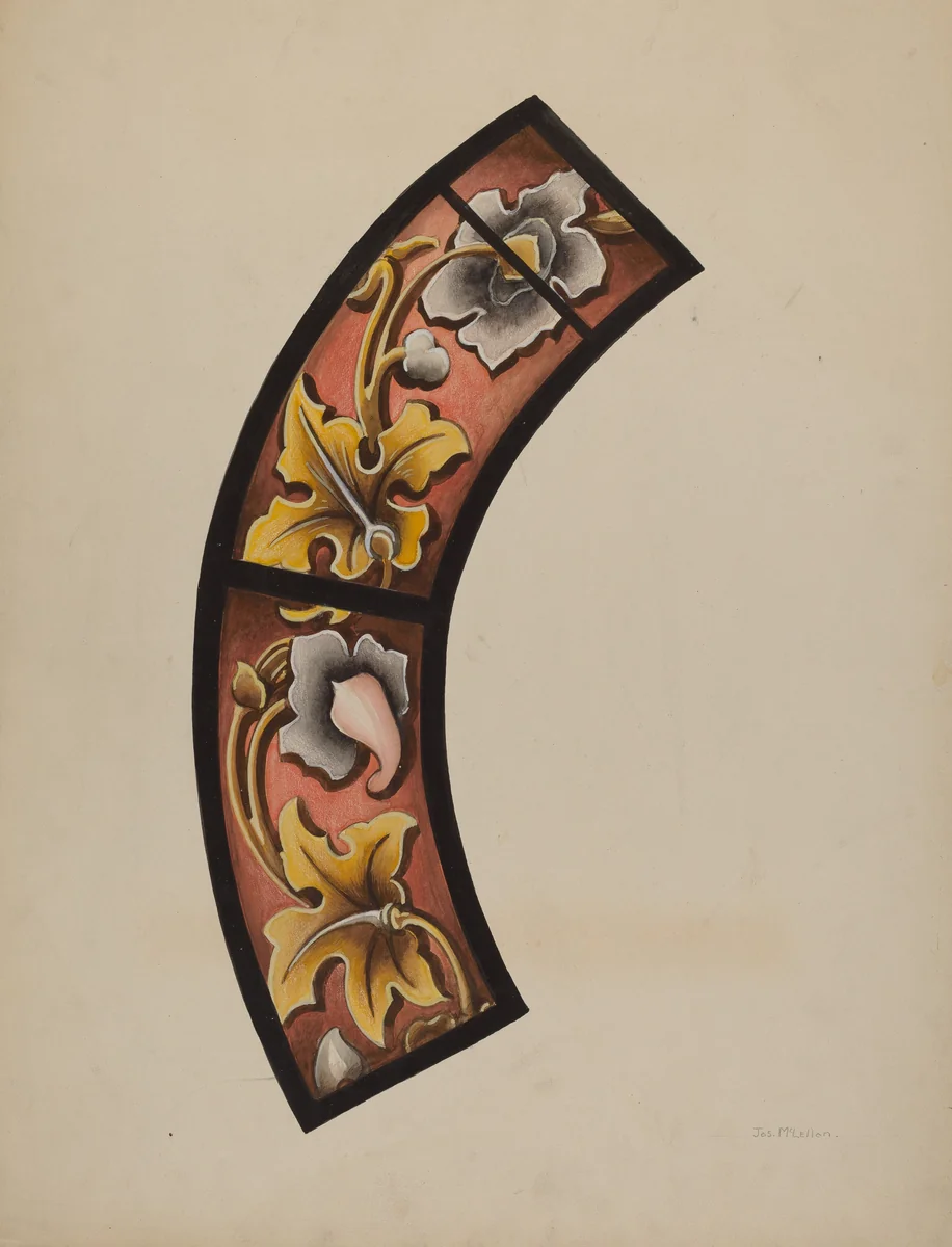 Painted Glass by James McLellan, index of american design, 1937