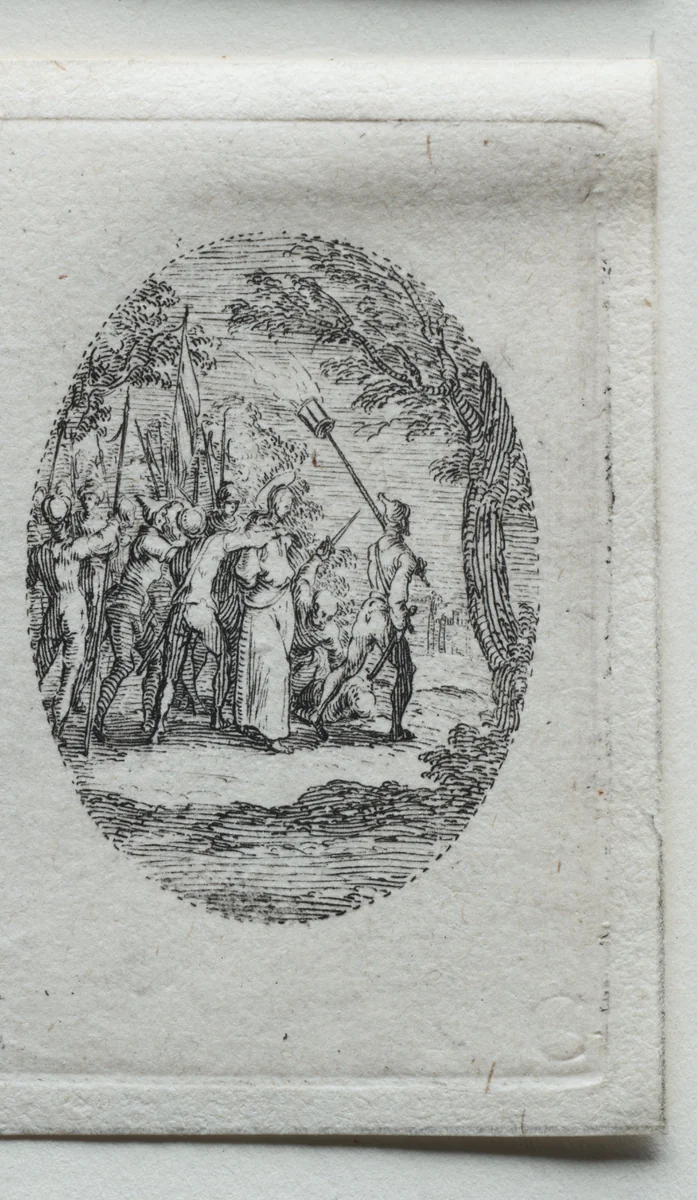 The Mysteries of the Passion: Christ Taken Captive by Jacques Callot, print, 1631