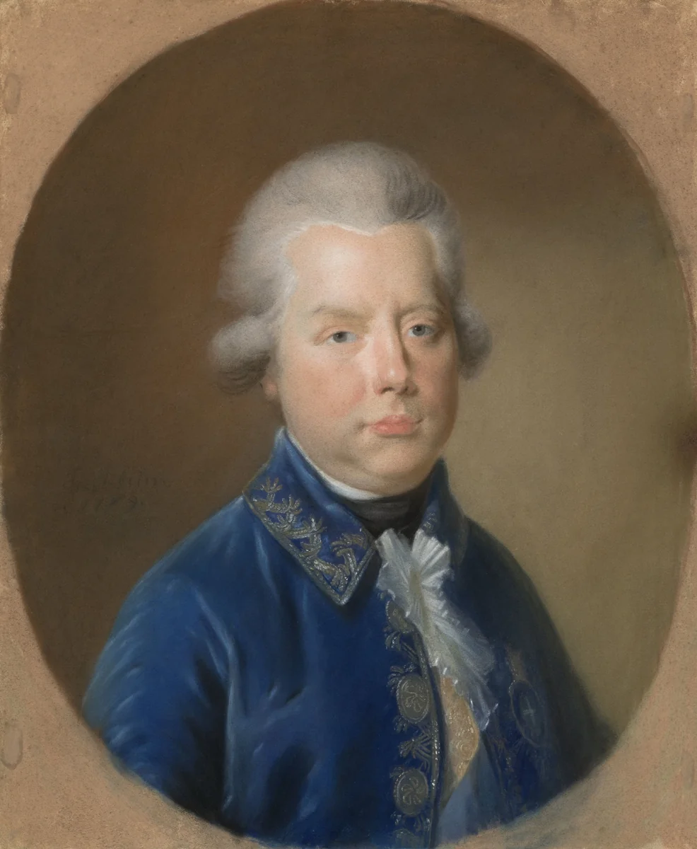 Stadhouder prins Willem v by Johann Friedrich August Tischbein, drawing, 1789