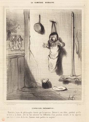 L'Héritier présomptif by Honoré Daumier, print, 1843