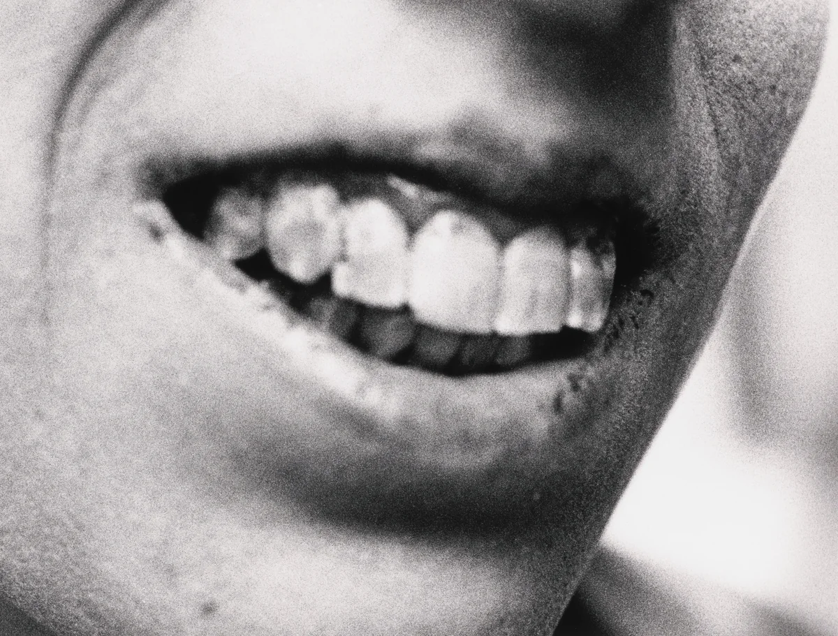 I'm Dave (mouth) by Jim Goldberg, photograph, 1988