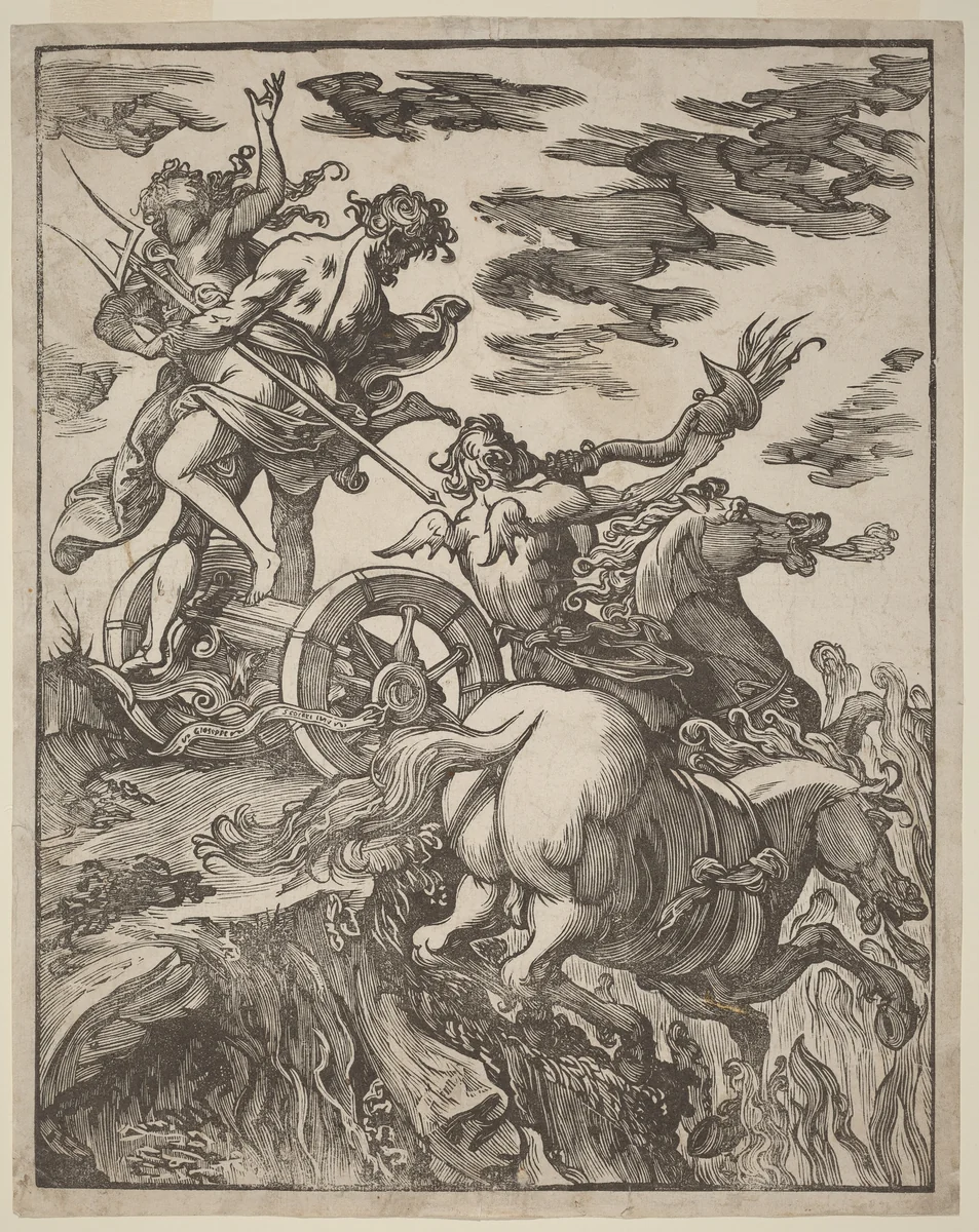The Rape of Proserpina by Giuseppe Scolari, print, 1592-1607