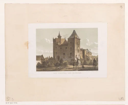 Kasteel Heusden by anonymous, print, 1854-1861
