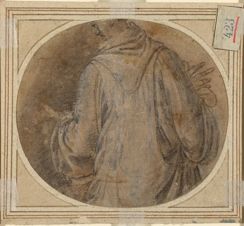 A Monk [verso] by Fra Bartolommeo, drawing, 1500