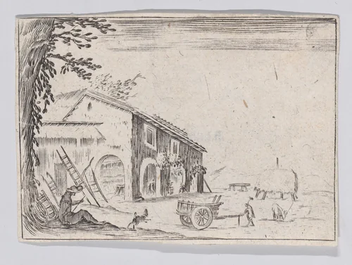 Reverse Copy of La Factoria (The Factory), from Les Caprices by anonymous, print, 1620-1700