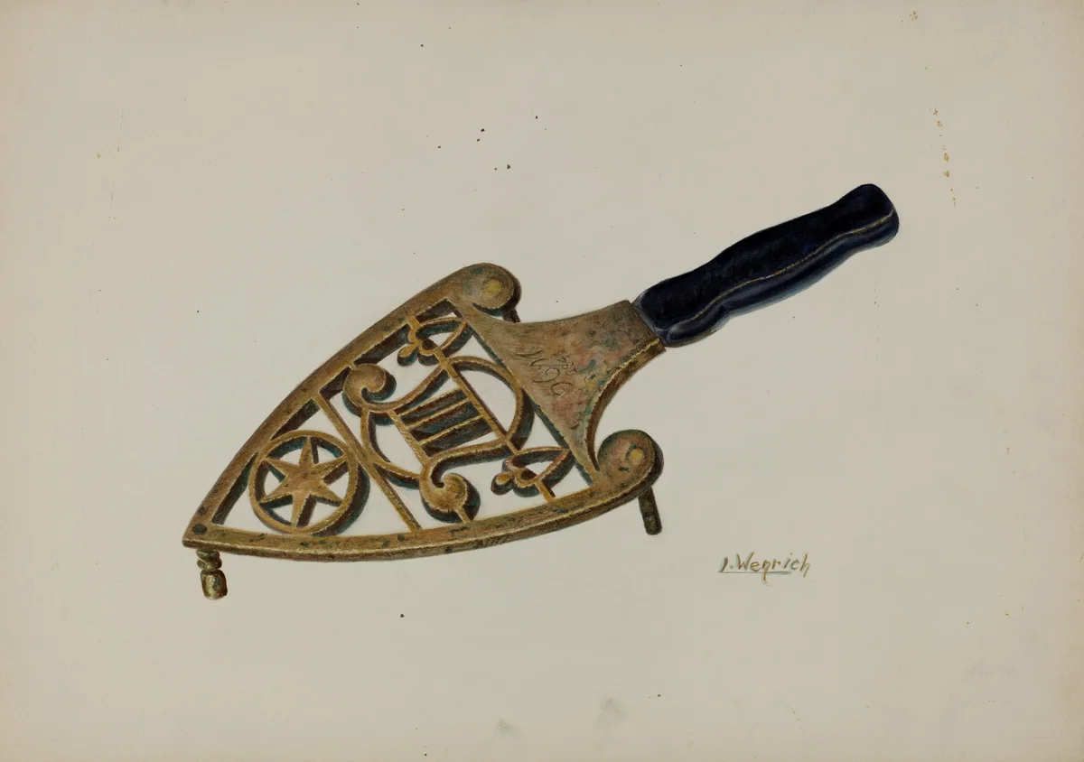 Flat Iron Stand by Luther Wenrich, index of american design, 1940