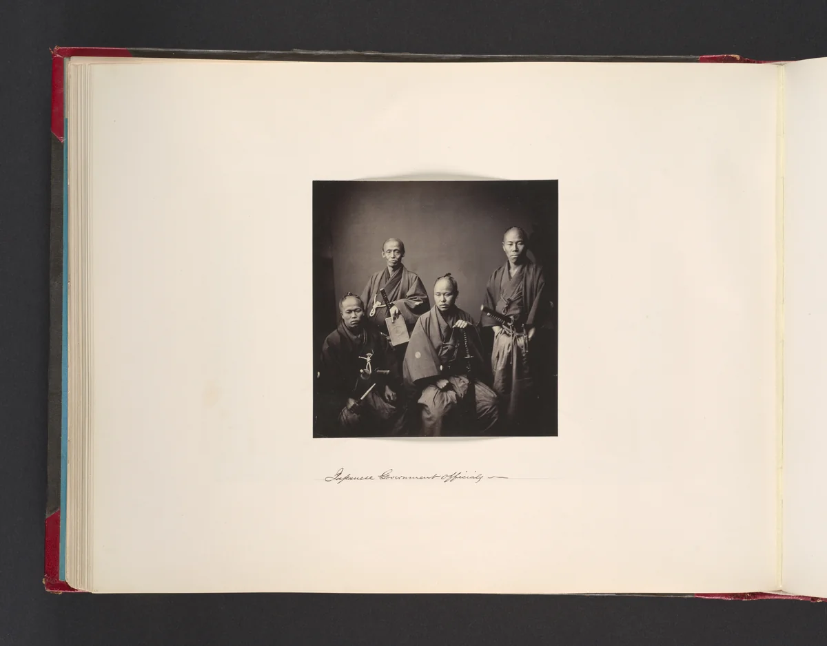 Japanese Government Officials by John Thomson, photograph, 1865