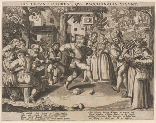 The Egg-Dance by anonymous, print, 1580-1600