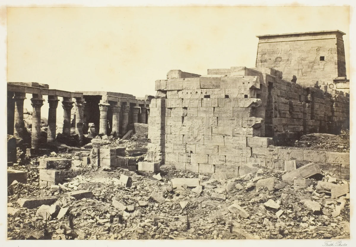 View on the Island of Philae by Francis Frith, photograph, 1857