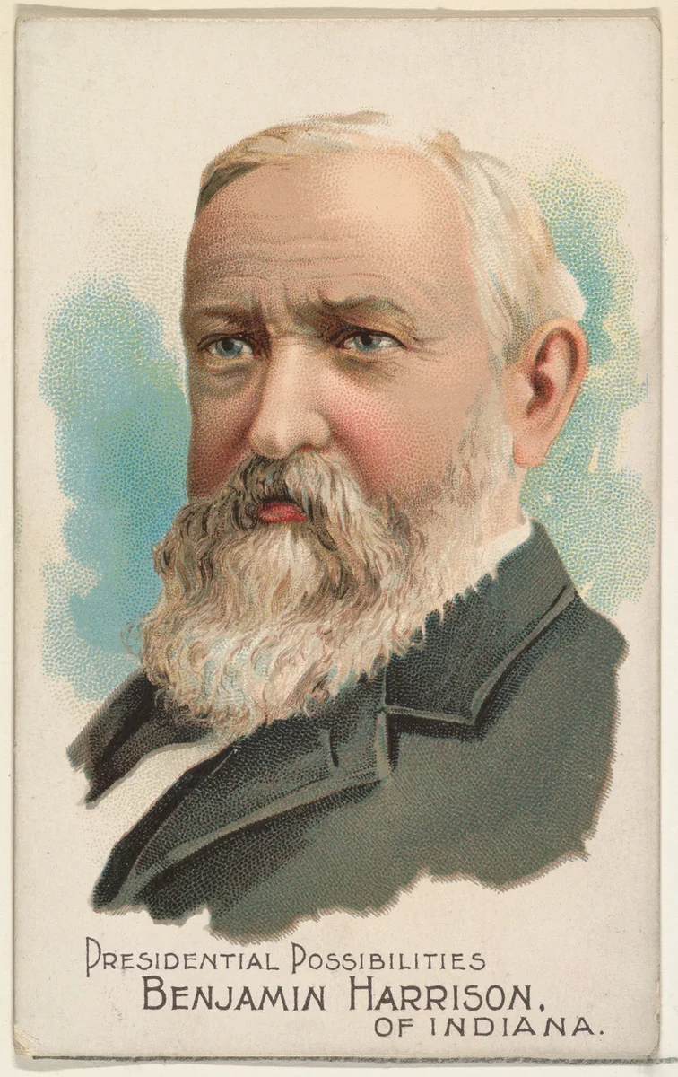 Benjamin Harrison of Indiana, from the Presidential Possibilities series (N124) issued by Duke Sons & Co. to promote Honest Long Cut Tobacco by W. Duke, Sons & Co., print, 1888