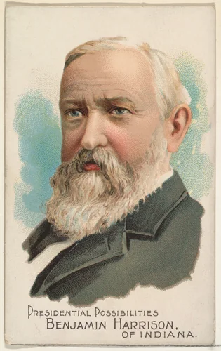 Benjamin Harrison of Indiana, from the Presidential Possibilities series (N124) issued by Duke Sons & Co. to promote Honest Long Cut Tobacco by W. Duke, Sons & Co., print, 1888