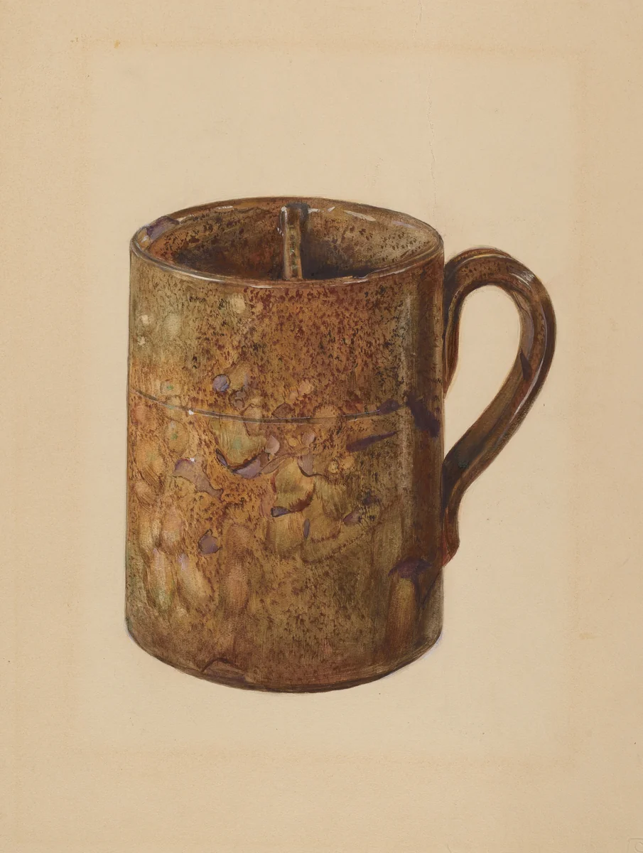 Shaving Mug by Mina Lowry, index of american design, 1936