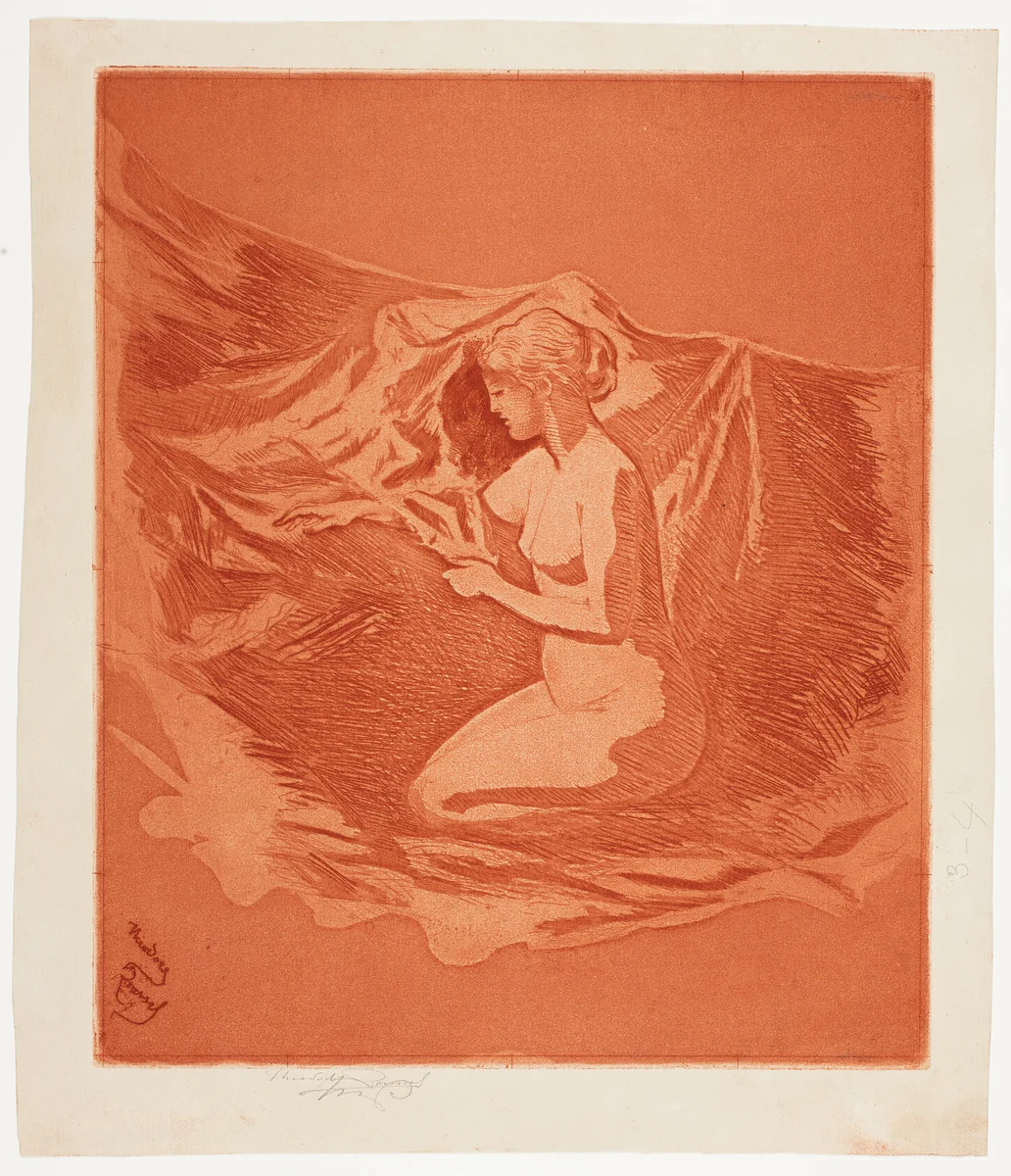 Embers Glow by Theodore Roussel, print, 1890-1897
