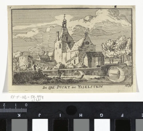 IJsselpoort bij IJsselstein by Jan Stolker, print, 1734-1785