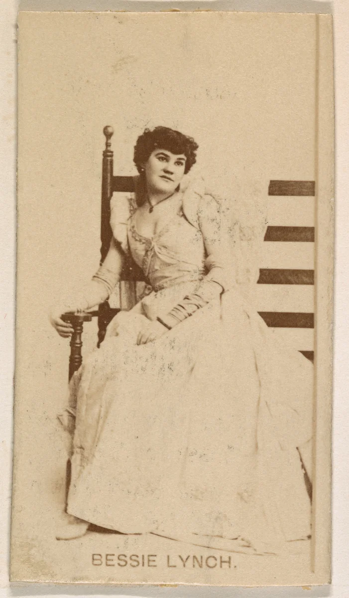 Bessie Lynch, from the Actresses series (N245) issued by Kinney Brothers to promote Sweet Caporal Cigarettes by Kinney Brothers Tobacco Company, photograph, 1890