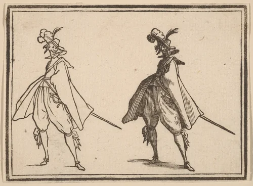 Gentleman in a Large Mantle, Front View by Edouard Eckman
Jacques Callot, print, 1621