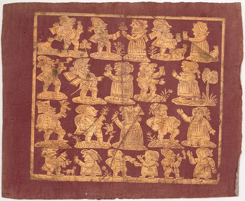 Endpaper - "Zwarg Gesellschaft" by German 18th Century, print, 1780