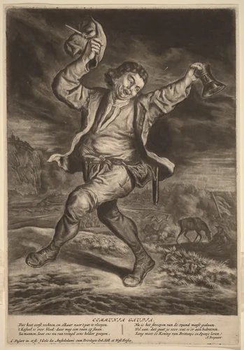 The Happy Patriot by Cornelis Dusart, print, 1695