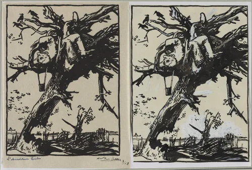 L'Oservateur boche by Auguste Louis Lepère, drawing, 1914