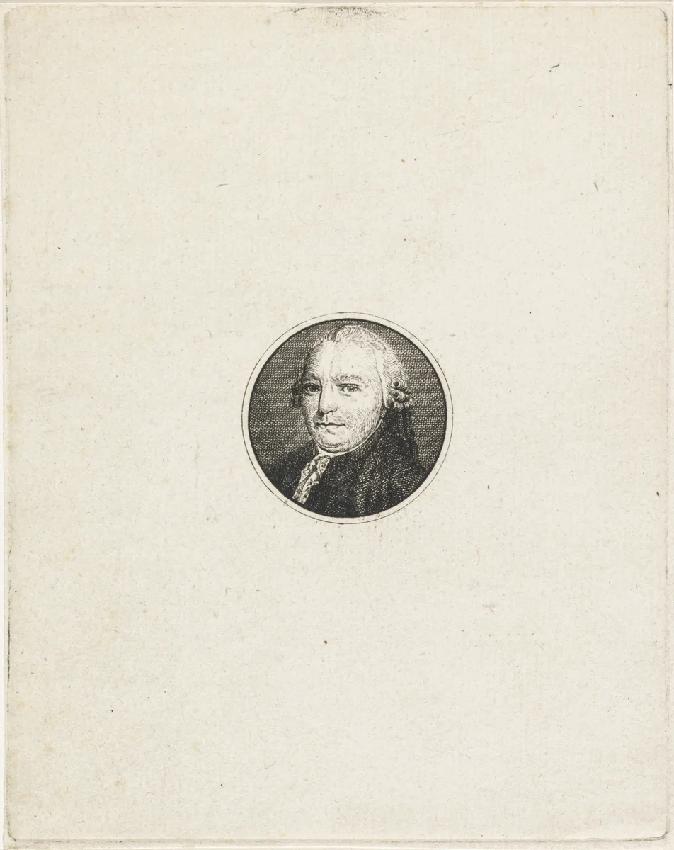 Portret van Carel Wouter Visscher by Derk Anthony van de Wart, print, 1787-1802