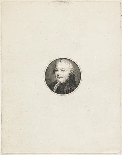 Portret van Carel Wouter Visscher by Derk Anthony van de Wart, print, 1787-1802