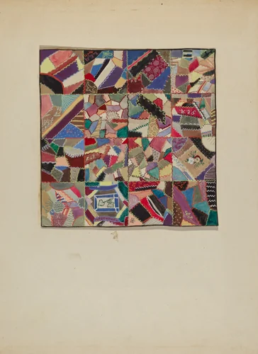 Crazy Quilt by Evelyn Bailey, index of american design, 1936