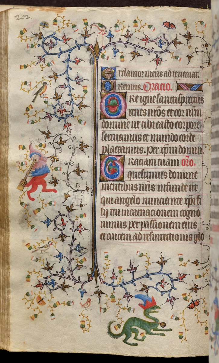 Hours of Charles the Noble, King of Navarre (1361-1425): fol. 101v, Text by Master of the Brussels Initials and Associates, book, 1400-1410