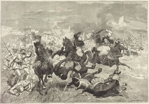 Au Soudan: Bataille d'El-Teb by Auguste Lepère, portfolio, 1885