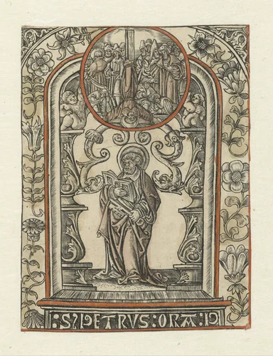 De apostel Petrus en zijn martelaarschap by Unknown, print, 1510-1530