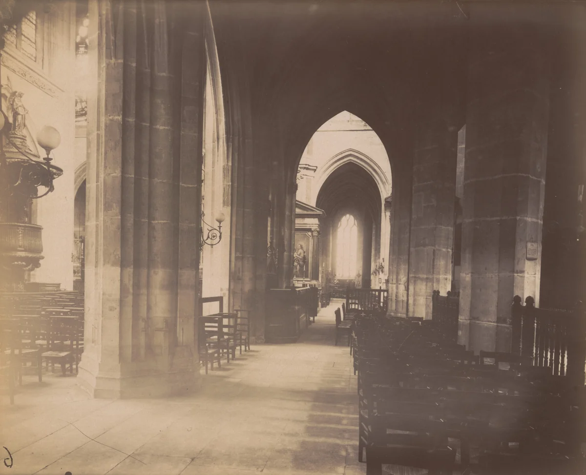 Saint Méry by Eugène Atget, photograph, 1913