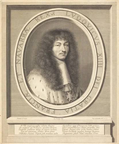 Louis XIV by Robert Nanteuil, print, 1662