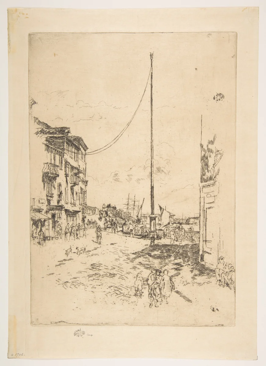 The Little Mast by James McNeill Whistler, print, 1879-1880