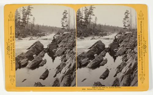 Below the Caldron, No. 1809 from the series "Dells of the St. Louis River" by Henry Hamilton Bennett, photograph, 1889