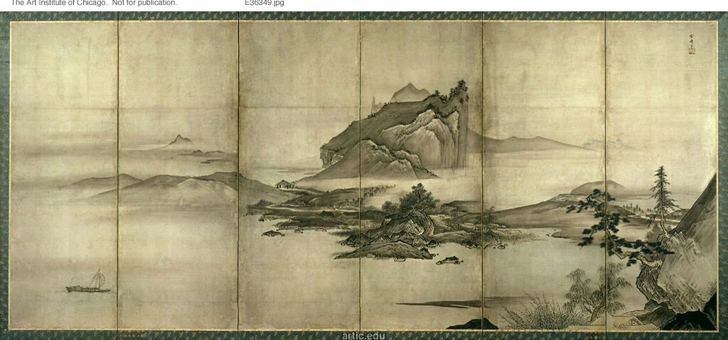 Landscape of the Four Seasons by Sesshu Toyo, other, 1601-1700