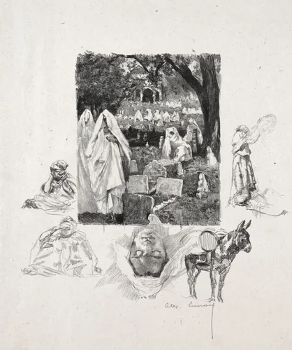 Moroccan Sketches by Alexandre Lunois, print, 1888-1914